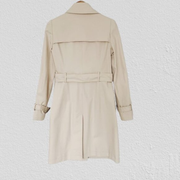 Club Monaco Mid Trench - Cream, Size S - Picture 2 of 4